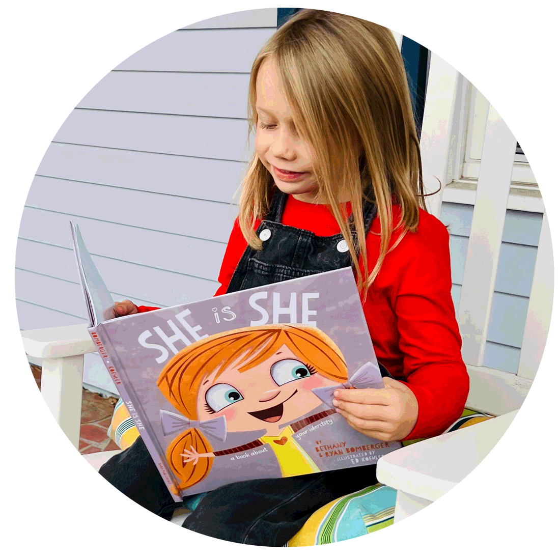 Rylee reads her new favorite book SHE IS SHE!